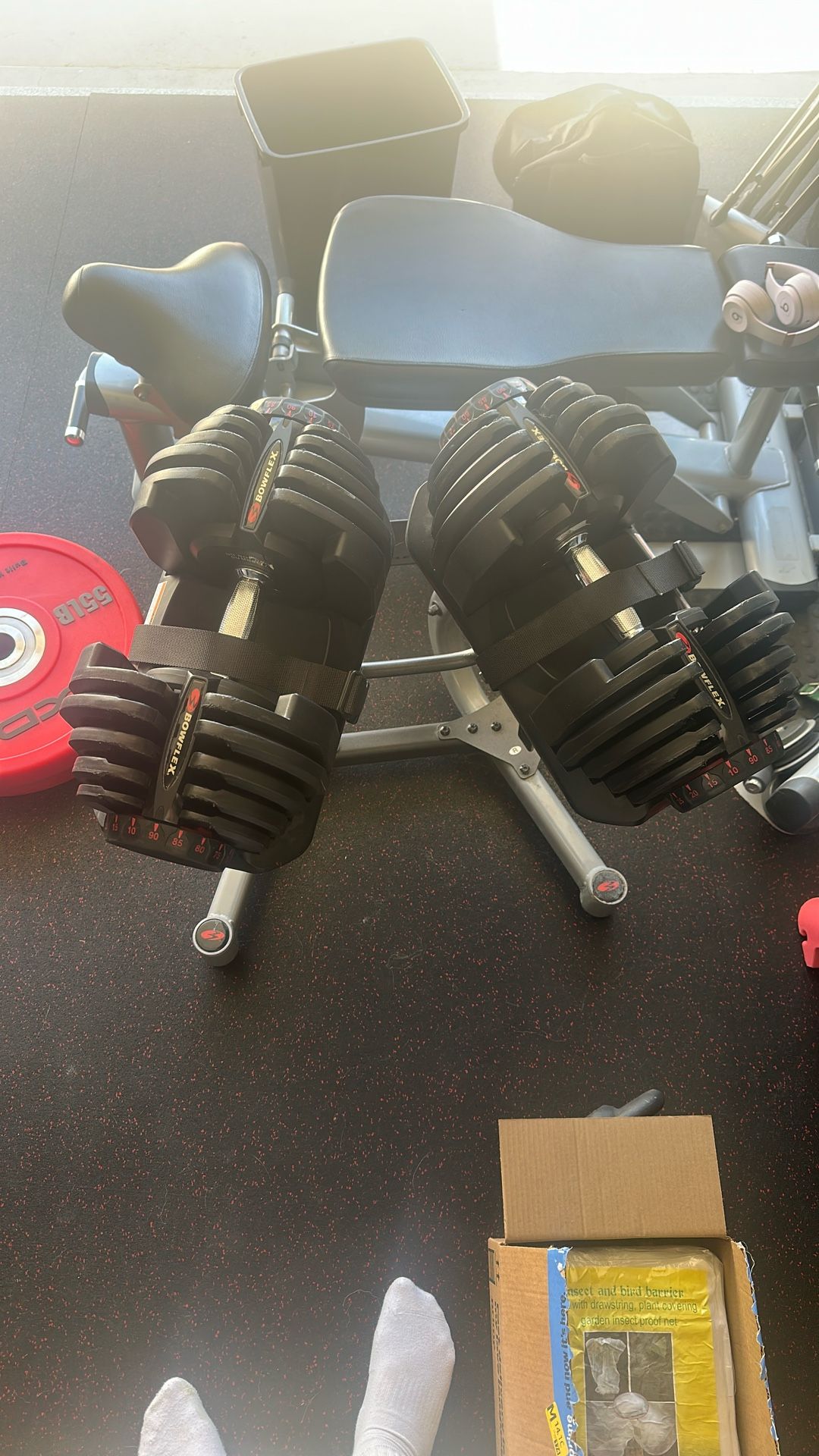 Bowflex Adjustable Dumbells 10-90
