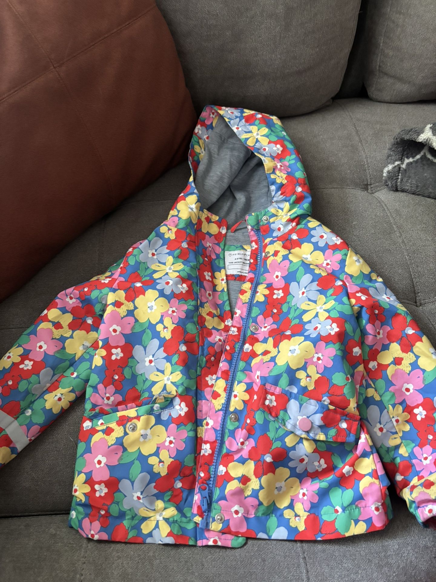 Girls Size 4-5 Raincoat 