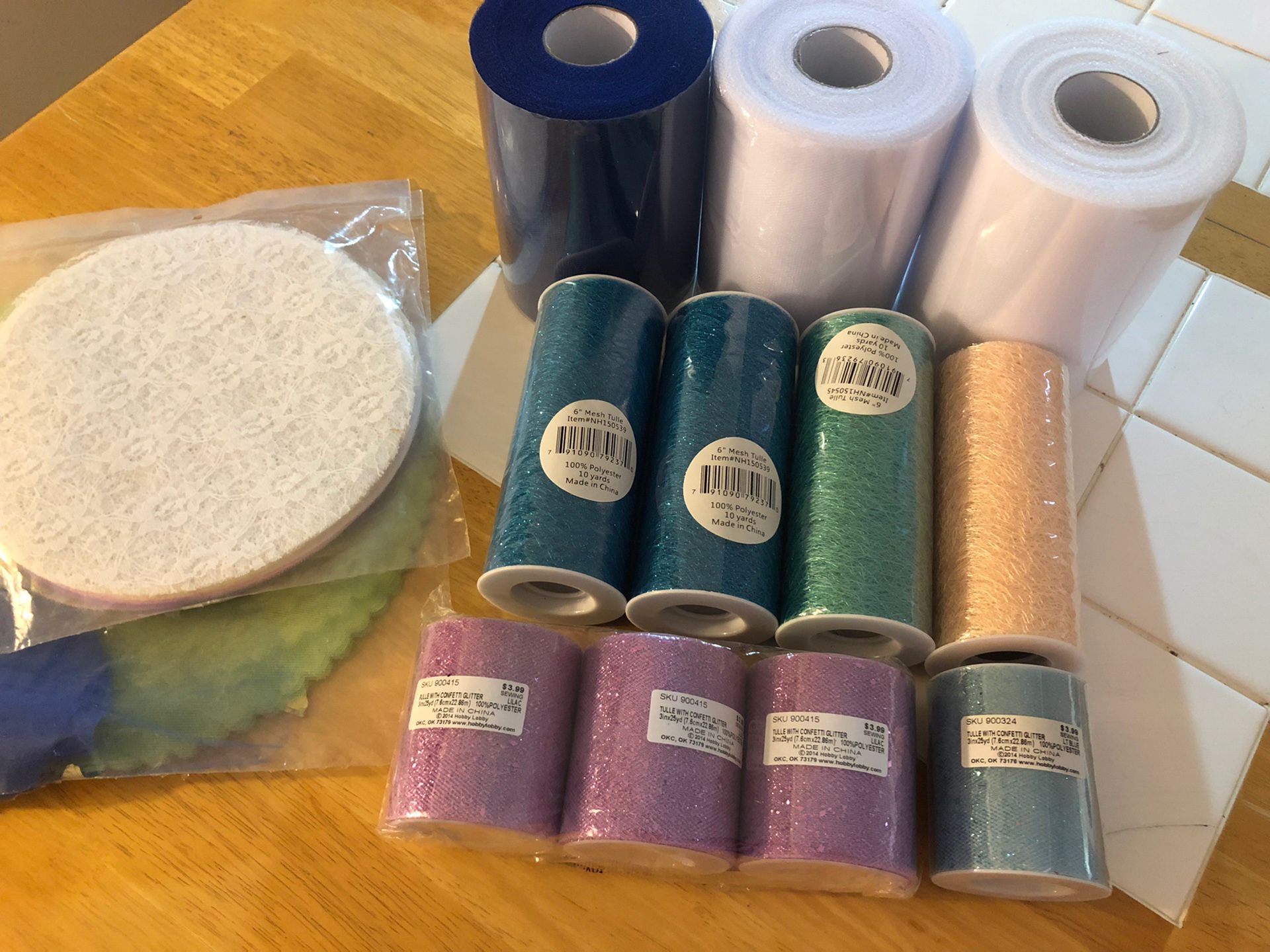 Lot Of Crafters Tulle