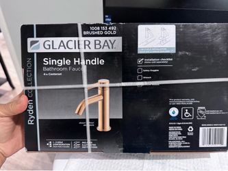 Glacier Bay Ryder Single Hile brushed gold