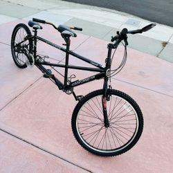 Wonder Wheels 26 inches Tandem Shimano 21 Speed Bicycle, Bike, Steel Frame Alloy Rims 36 H Black 