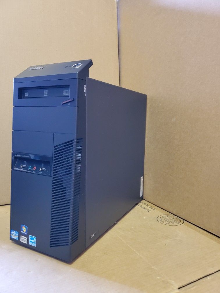 Lenovo Desktop Tower M81, Intel Quad Core I7-3.40GHz, 1TB HDD, 8GB RAM, Win 10 Pro, DVD Multi Brunner