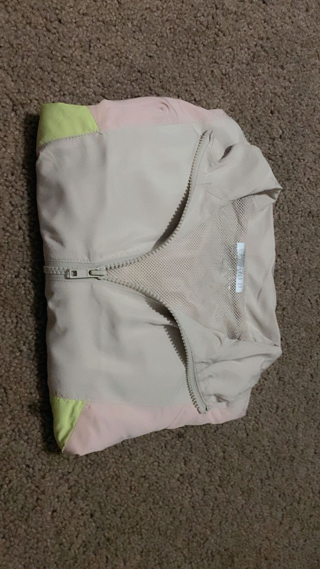 Forever 21 Cropped Zip Up