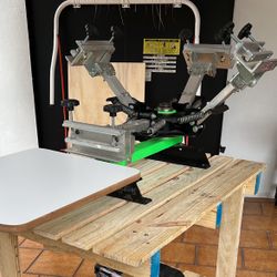 Screen Printing Machine + Flash dryer (Rayonet) 