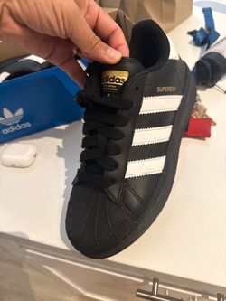 Adidas Superstar Black Low-Top Sneakers
