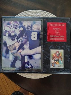 USC card and bobblehead