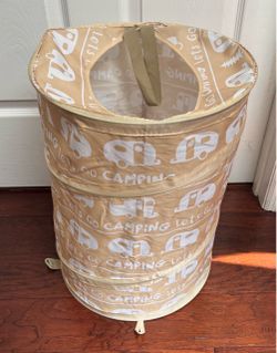 Collapsible Pop-Up Camping Hamper or Trash Bin just $5