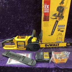 🧰🛠DEWALT FLEXVOLT 60V MAX 16” Brushless Chainsaw Kit w/(1) FLEXVOLT 2Ah Batt&Charger-NEW!-$300!🧰🛠