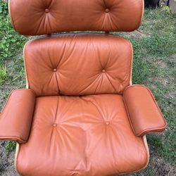 Eames for Miller Manner Leather Arm Chair