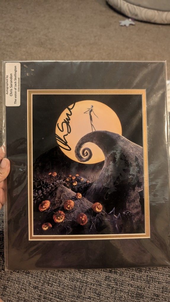 Signed Photo Of Nightmare Before Christmas