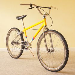 1985 "free agent" yellow bmx bike