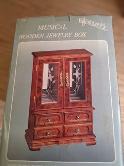 Musical Wooden Jewelry Box