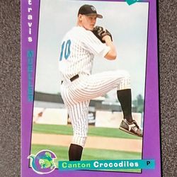 1997 Travis Mueller Canton Ohio Crocodiles #3 Premier Edition Frontier League Baseball Card Vintage Collectible Sports