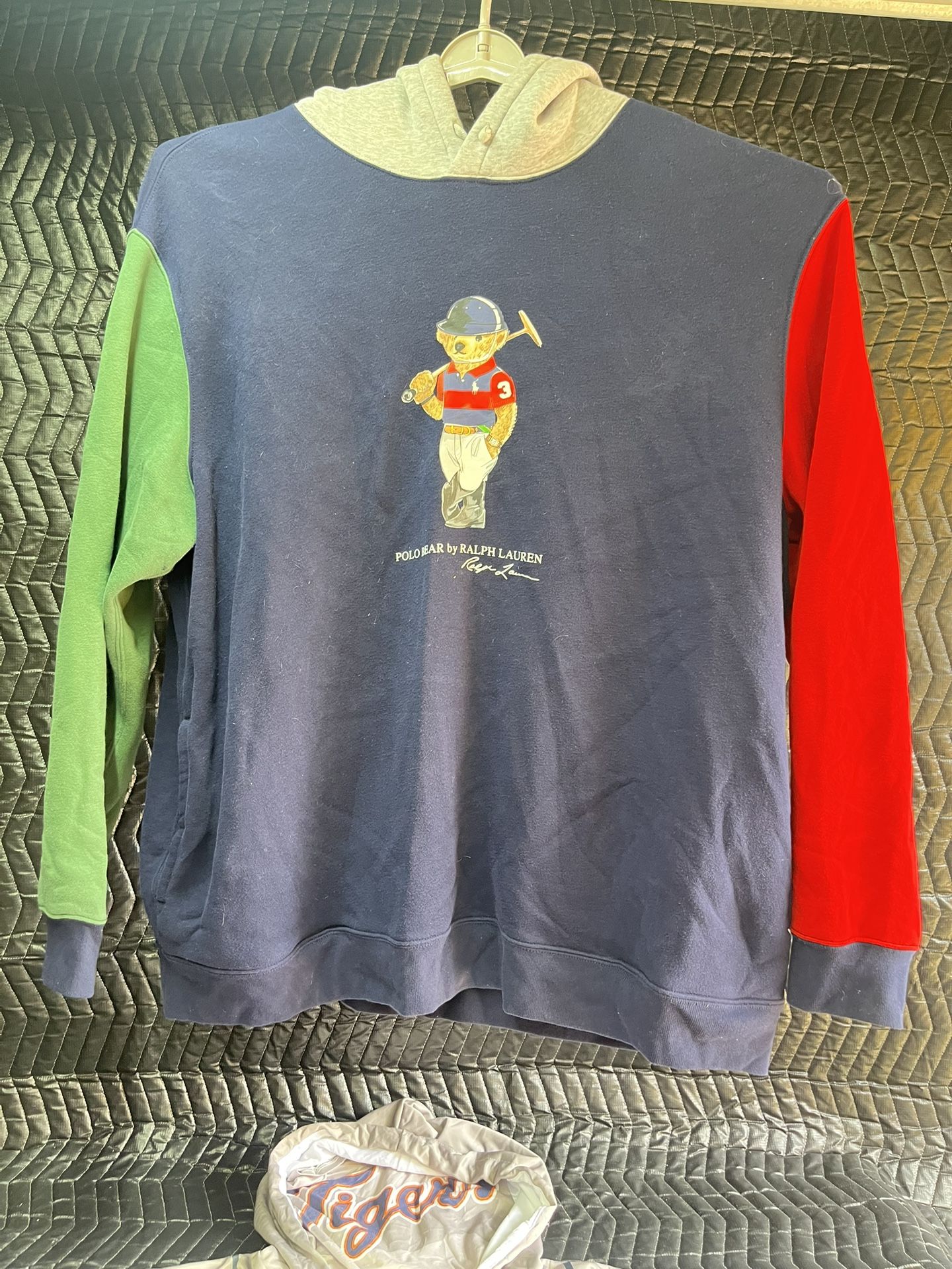 NWT Polo Ralph Lauren Mens ColorBlocked Basketball Player Bear Fleece Hoodie 3x