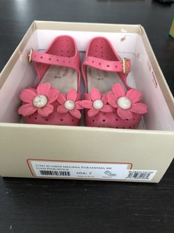 Mini Melissa size 7 girls shoes