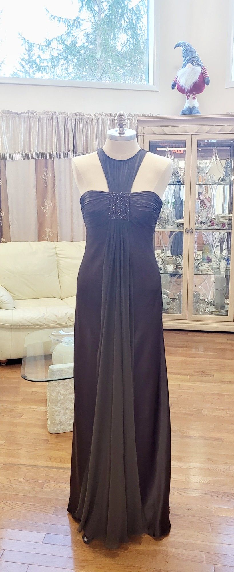 MARC BOUWER GLAMIT! Dress Gown s.6 Brown Color New 695$