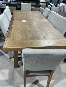 Beautiful light wood dining table set