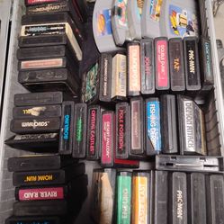 Vintage video game collection kept and stored very well