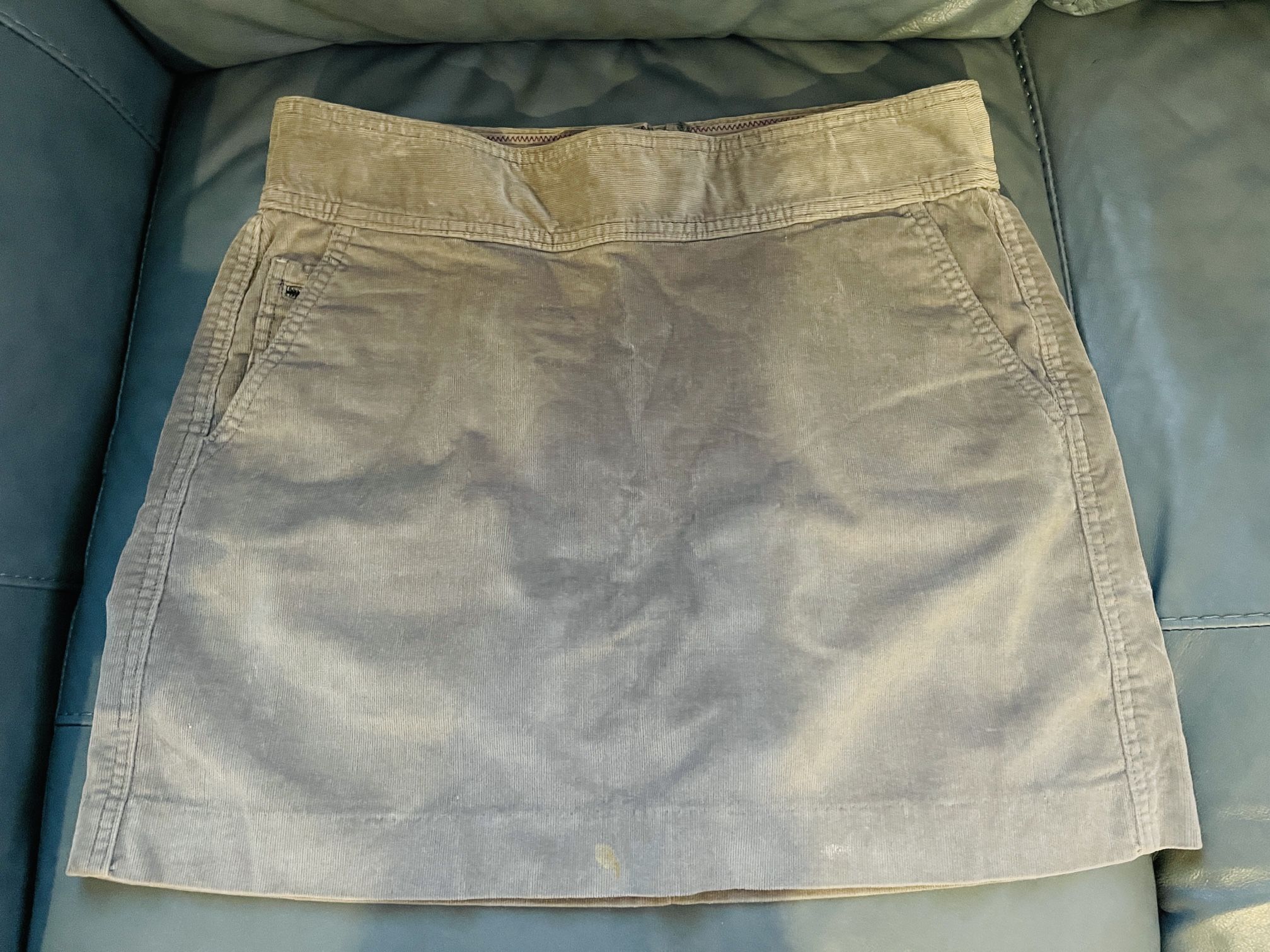 Banana Republic Stretch Skirt Pocket Front Zipper Back Sz 8