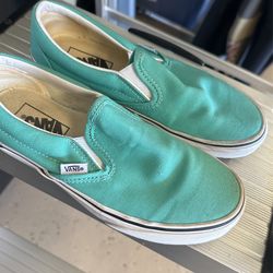 Vans Womens Slip On Turquoise blue 6.5