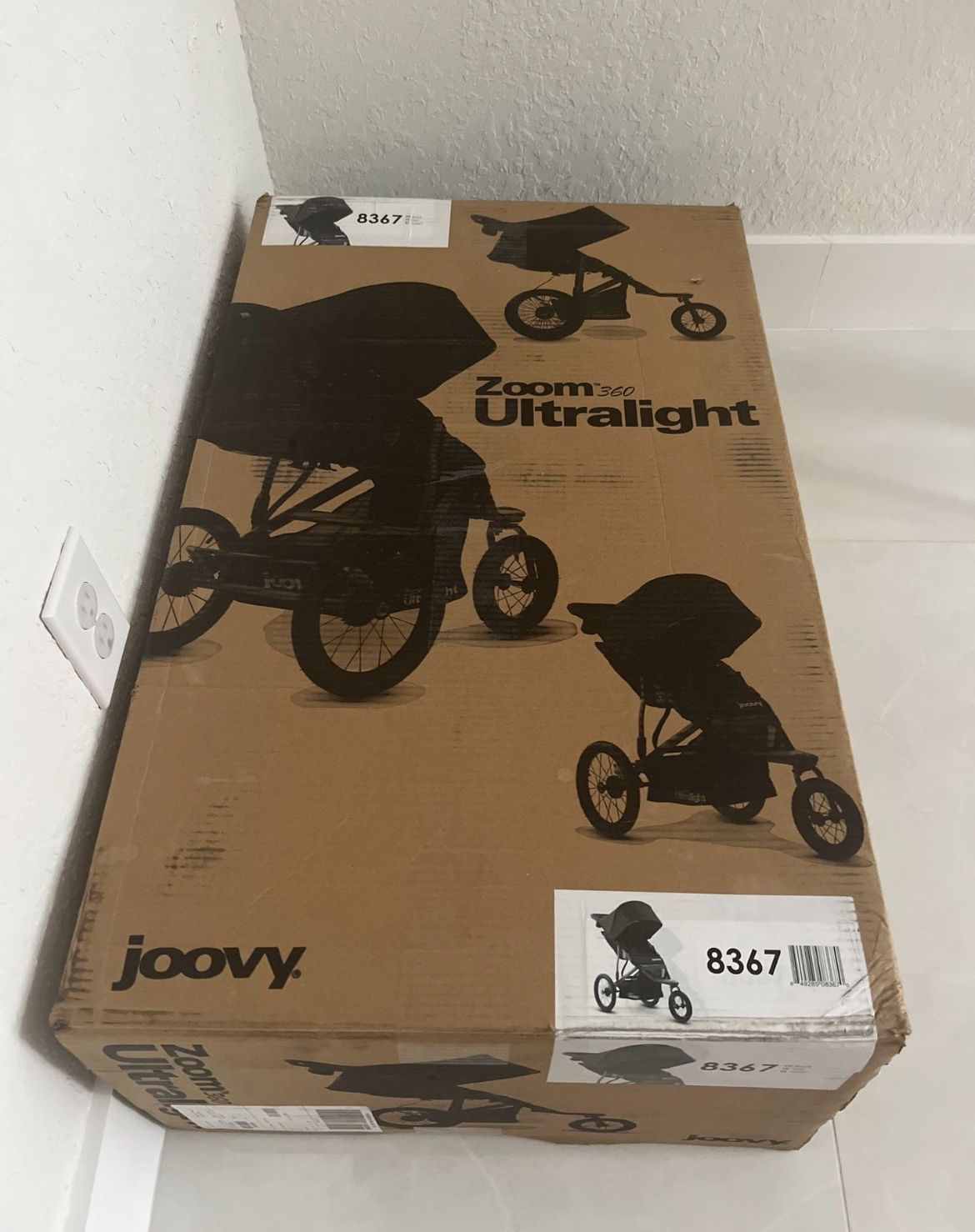 Zoom360 Ultralight Jogging Stroller High Child Seat Black Joggers