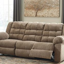 Workhorse Cocoa Reclining Sofa


