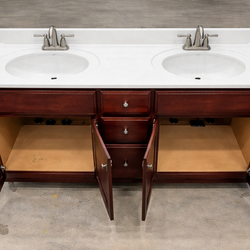 72” Double Sink Bathroom Vanity with Countertop & Faucets – Ready to Install
