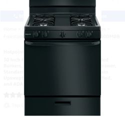 Hotpoint RGBS300DMBB
30 Inch Freestanding Gas Range with 4 Sealed Burners, 4.8 cu. ft. Oven Capacity, Broiler Drawer, Standard Clean, Heavy Steel Grat