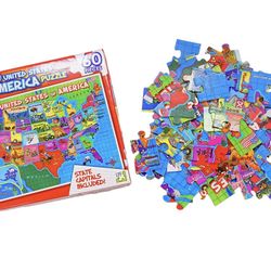 United States of America (usa) Map - 60 Piece Jigsaw Puzzle