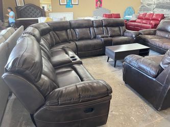 Leather sectional 🦖