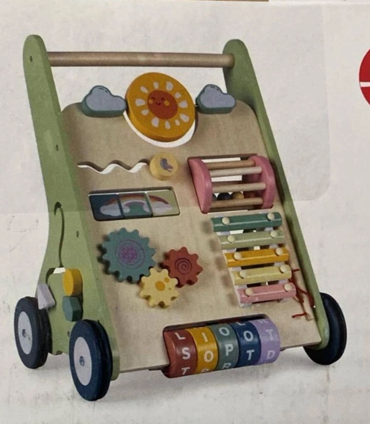 Wooden Baby Walker with Wheels