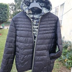Men's Jacket Kenneth Cole Large Chamarra Black