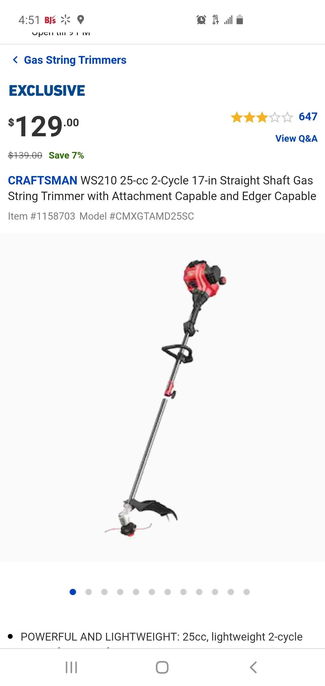 Craftsman 25cc easy start