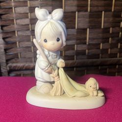 Precious Moments- Sweep All Your Worries Away