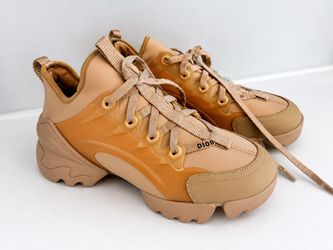 D-Connect Nude Technical Fabric Chunky Sneakers