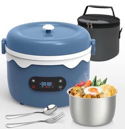 Brand New in box 1.1L Cordless Electric Lunch Box, 16000mAh Rechargeable portable food warmer