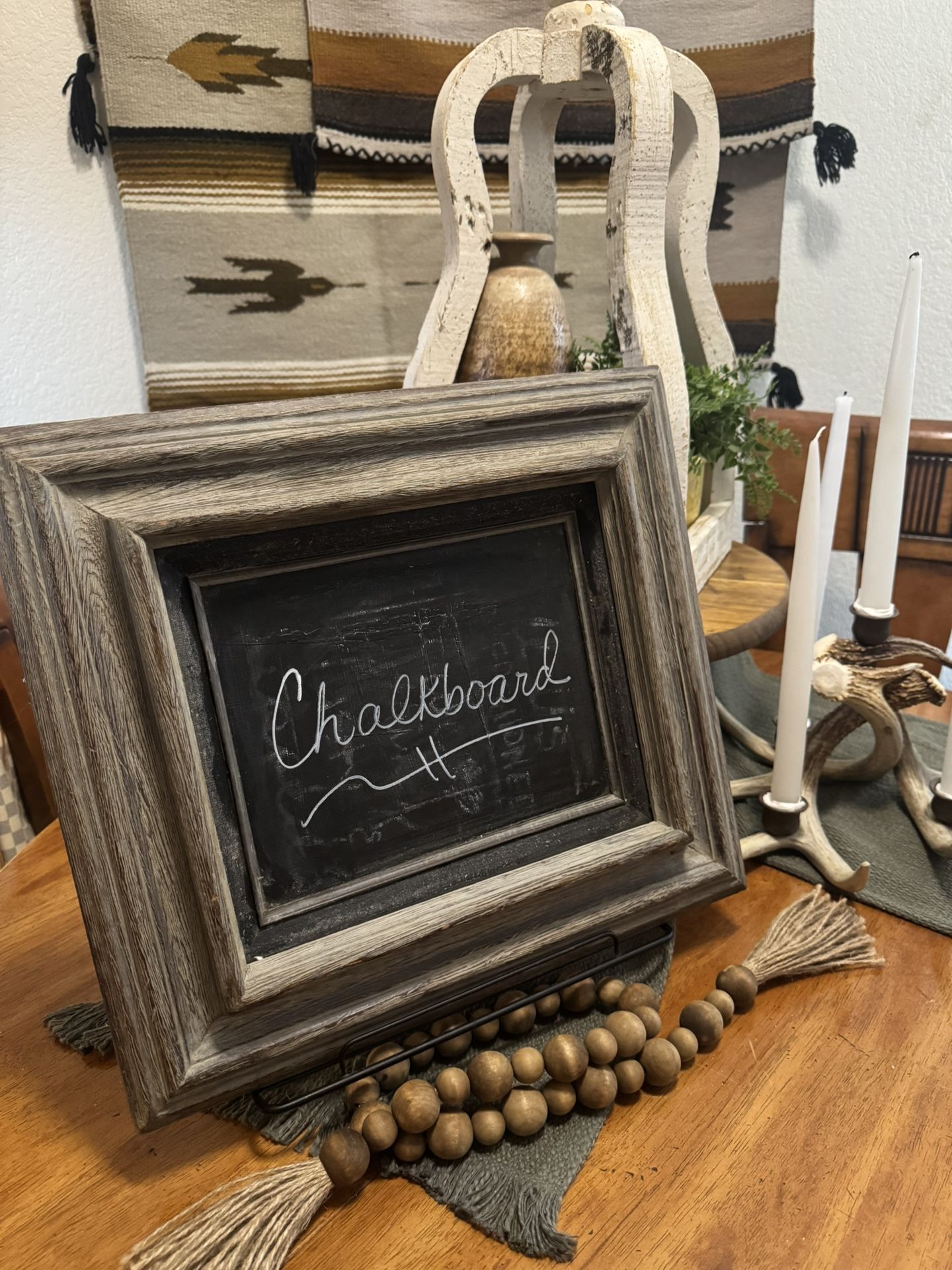 Vintage Wooden Chalkboard Frame