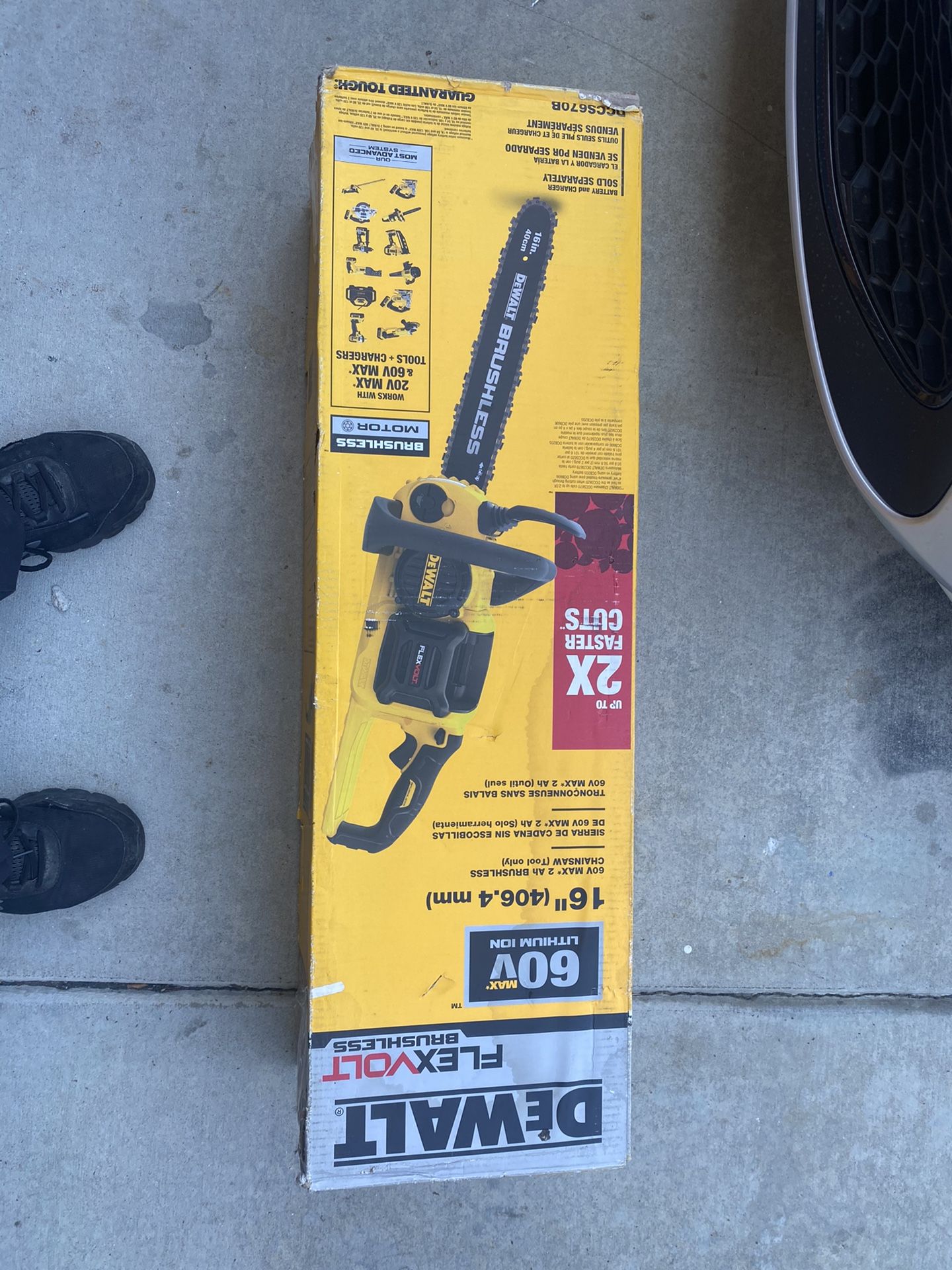 Dewalt Flex  60v  Chainsaw