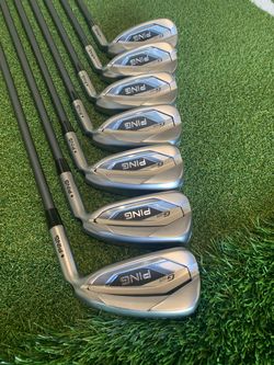 PING G425 Black Dot 7-piece iron set (5-9, AW, UW), Alta CB Slate 60SR Graphite Shafts – MINT!