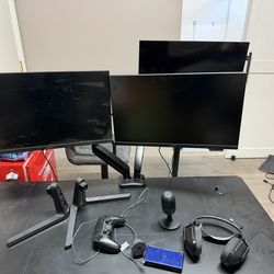 4 monitors