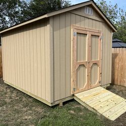 10x12 utility shed with ramp