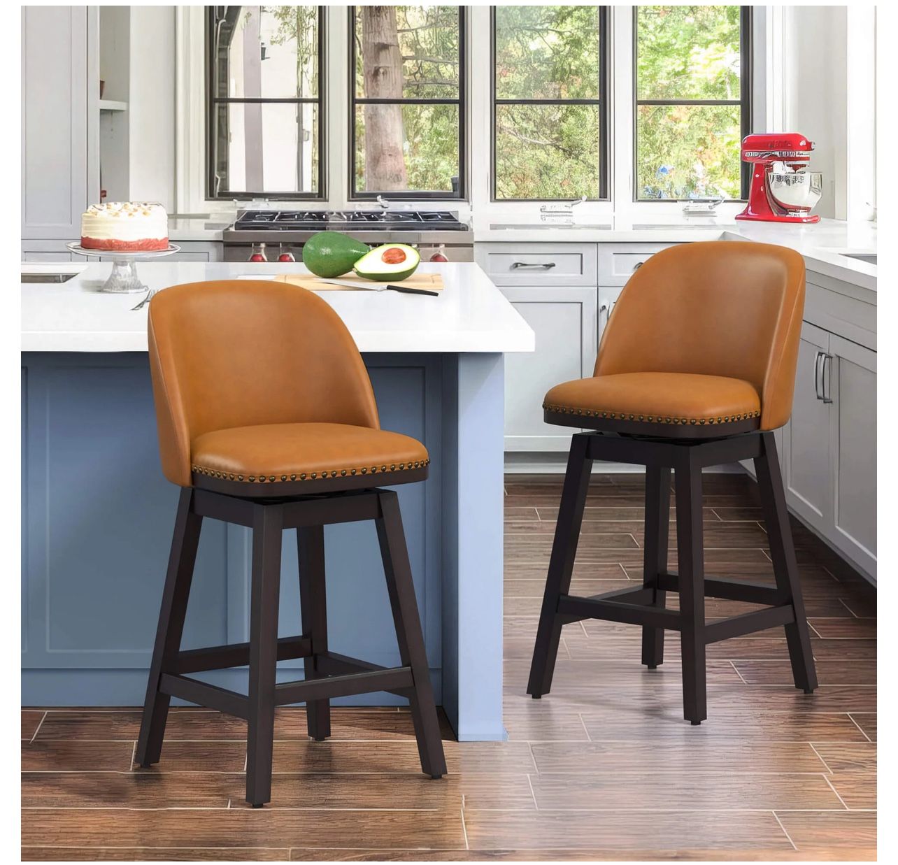 Lue BONA Meliodas Swivel Counter Stool 26” Barstools