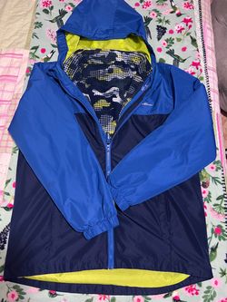 Eddie Bauer Kids Rain Jacket with Fleece Liner