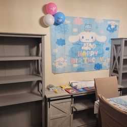 Entertainment Center And Bookshelves 