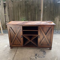 Wood TV Stand