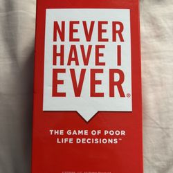 Never Have I Ever Playing Cards