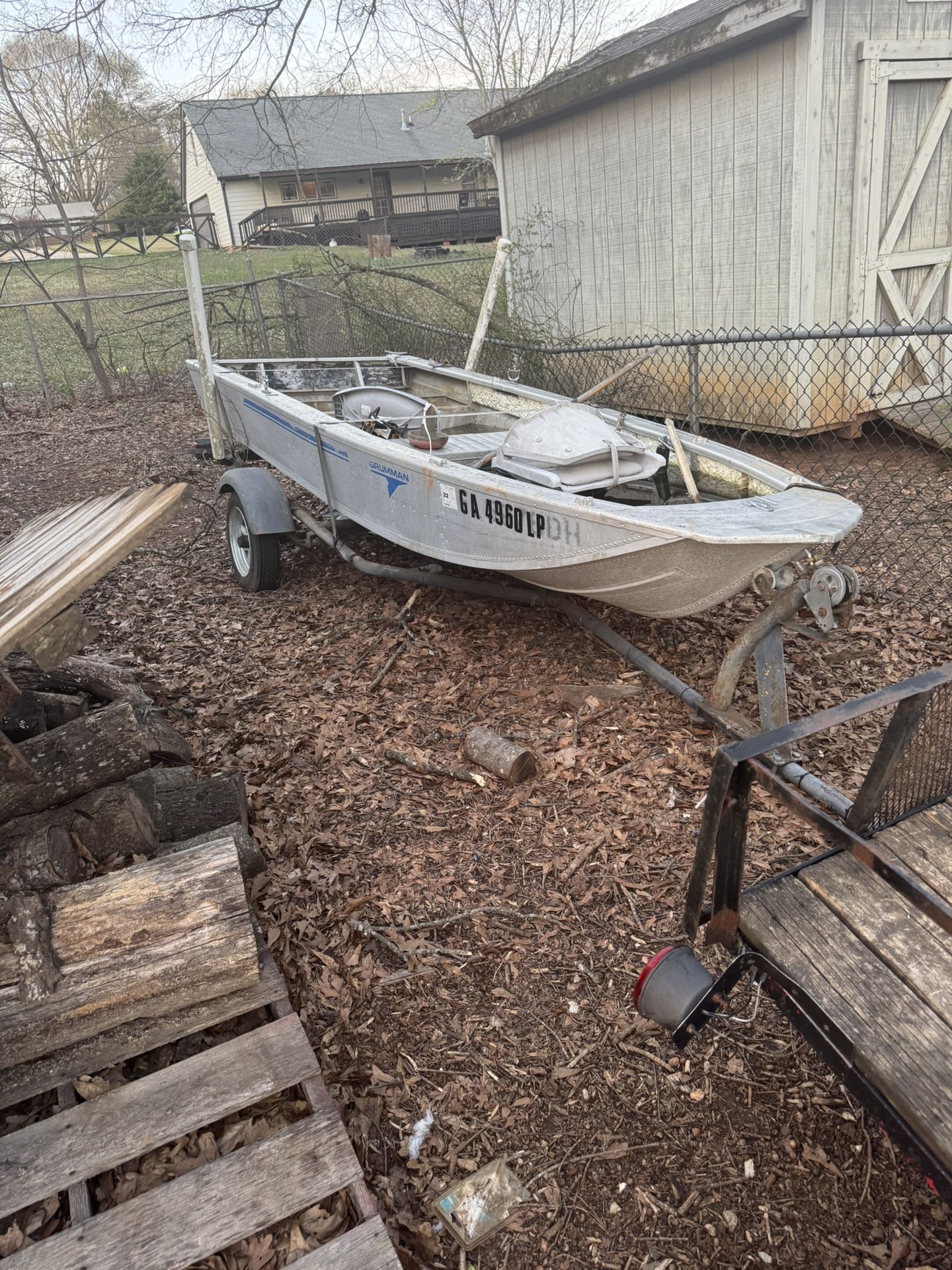 Boat And Trailer