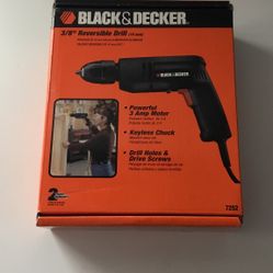 Black & Decker 3/8” Reversible Drill