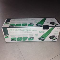 2 speed dual green putting mat