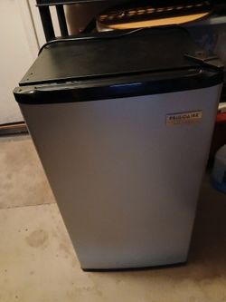 Mini frigidaire w/freezer. Used 8 month. Like new. $75.